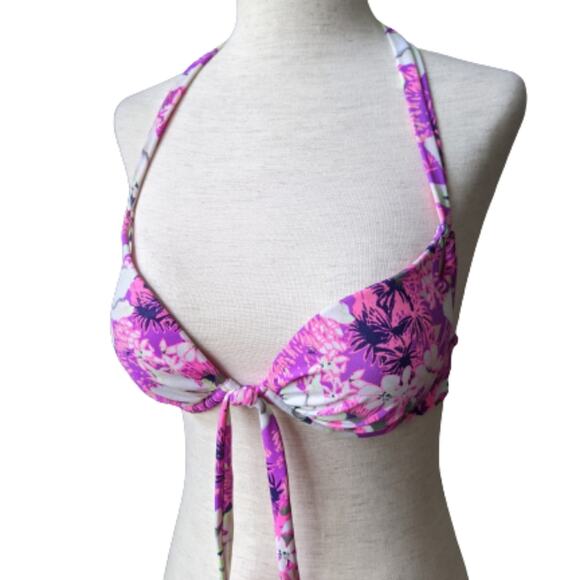 Victoria's Secret Push-up Floral Bikini Size Small 34B - Picture 3 of 12